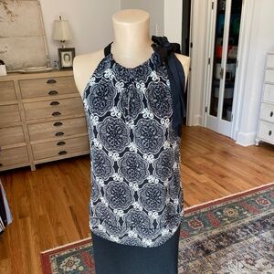 White House Black Market Halter‎ w/Tie - Size L